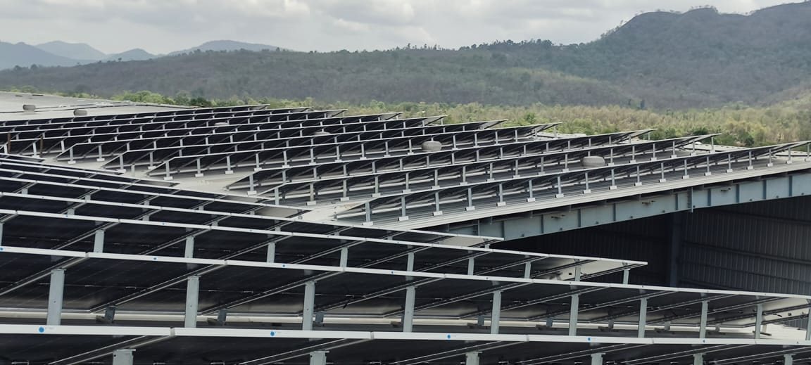Prayosha Solar EPC project under construction