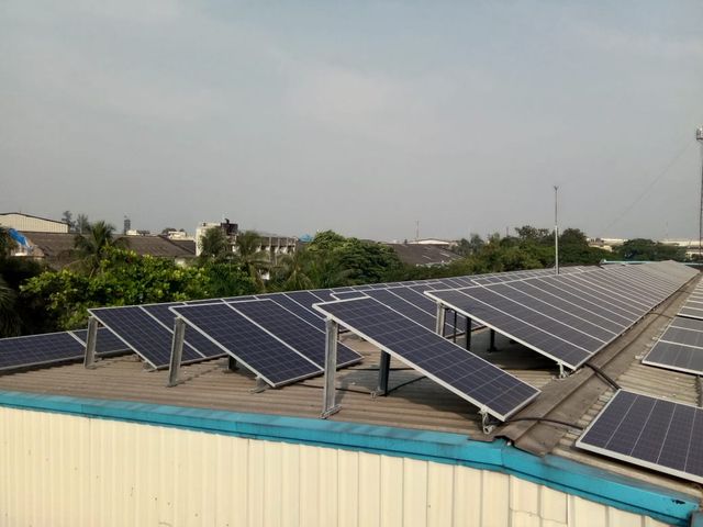 Housing society rooftop solar plant