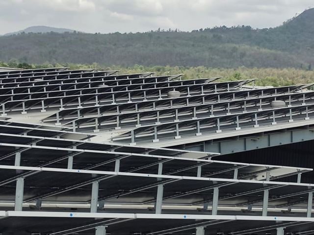 Ground Mounted Plant by Prayosha Solar at Daman
