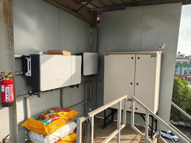 Inverter & Electrical Room by Prayosha Solar at Halol, Gujarat