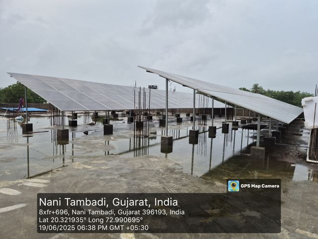 Ground Mounted Plant by Prayosha Solar at Naroli, Silvassa