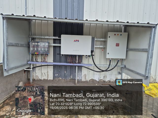 Inverter & Electrical Room by Prayosha Solar at Vapi, Gujarat